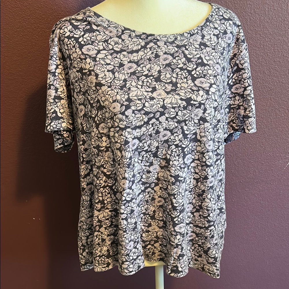 Purple Boxy Short Sleeve T-Shirt